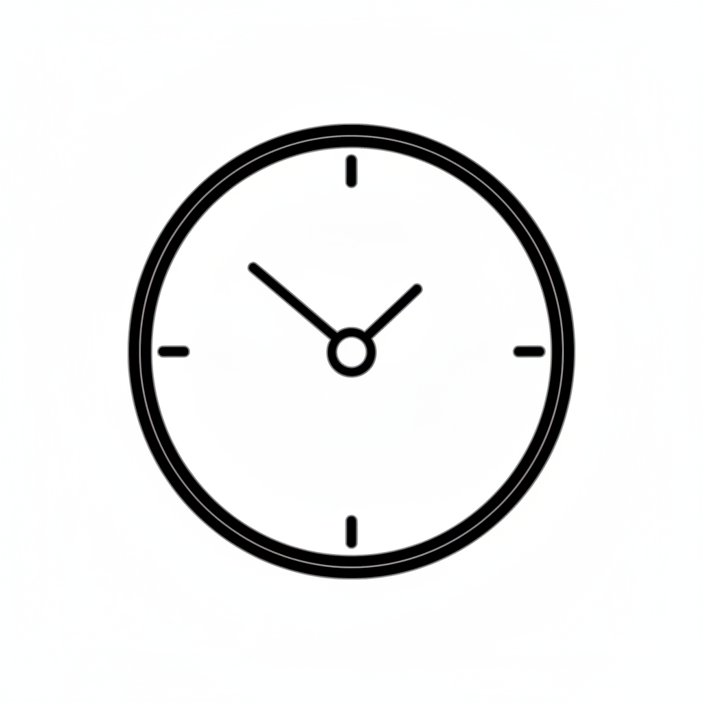 Black Clock Icon
